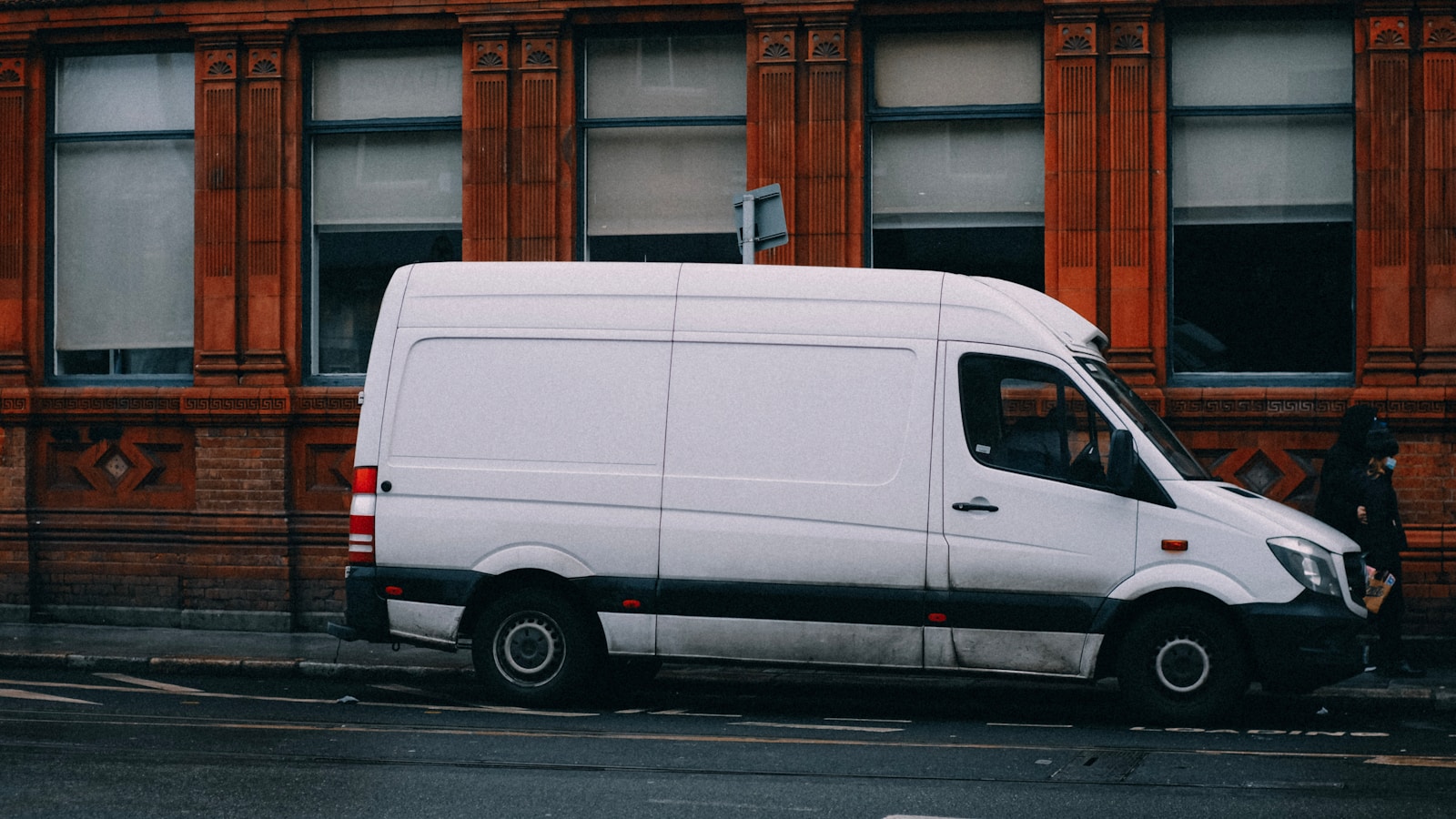 A white service van parked ready for a call